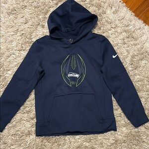 Nike Kids Seahawks Navy Blue Hoodie